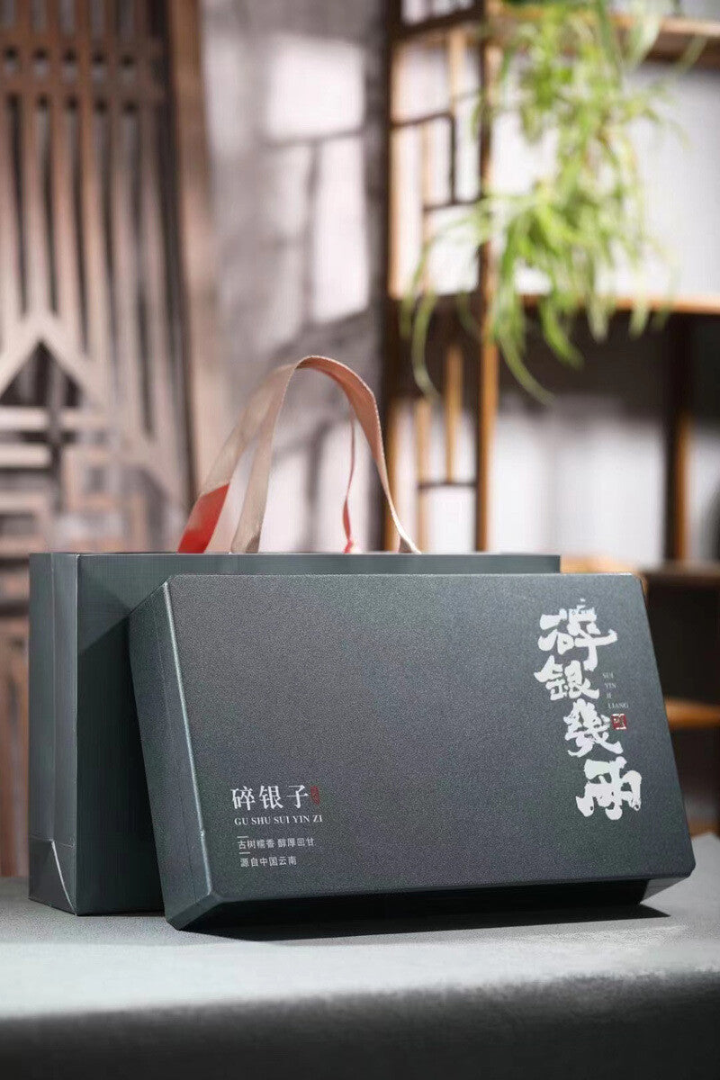 Yunnan Ancient Tree Puerh Ripe Tea Aged Tea 18 Cans Gift Box 500g