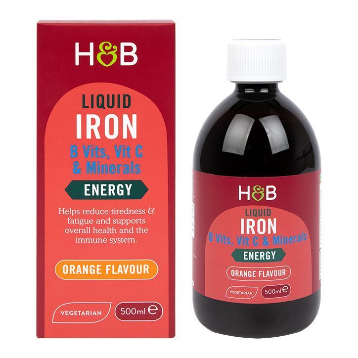 Heber Rui Liquid Iron Supplement Oral Liquid VC VitaminB Folic Acid 500ml/bottle