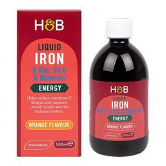Heber Rui Liquid Iron Supplement Oral Liquid VC VitaminB Folic Acid 500ml/bottle