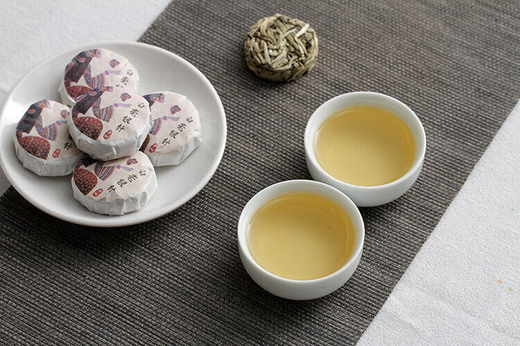 HelloYoung 500g Yunnan Pu'er Tea Pressed White Hairs Silver Needle Small Cakes Mini Tuo Tea