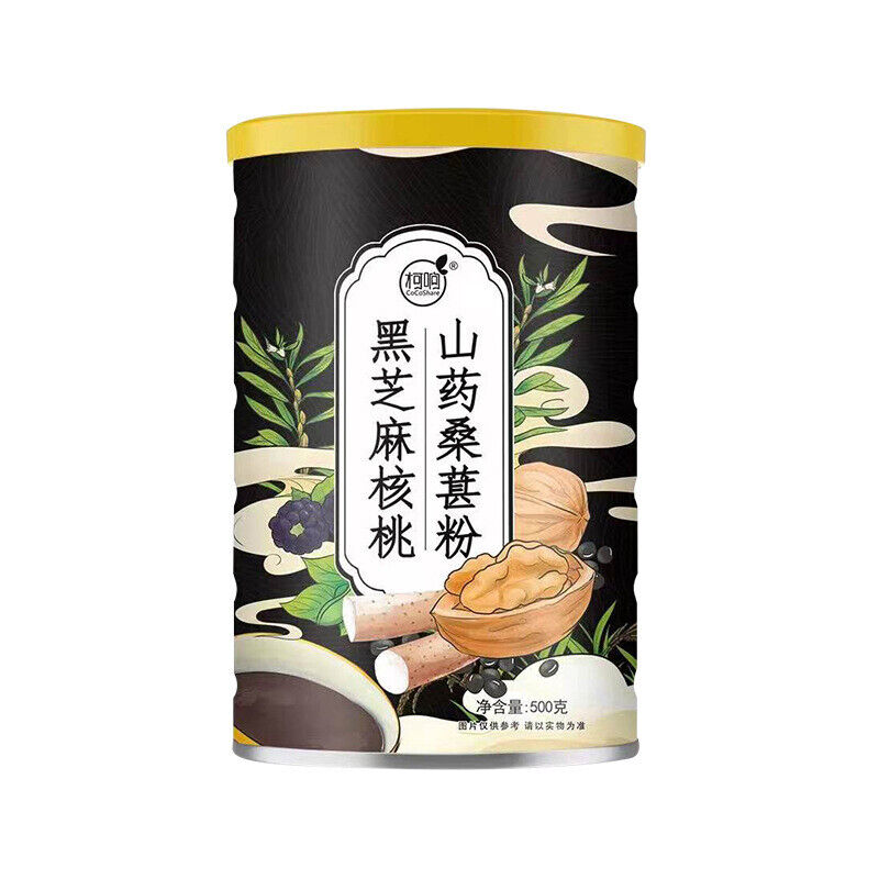 Black Sesame Walnut Mulberry Powder 500g/can Meal Replacement Powder