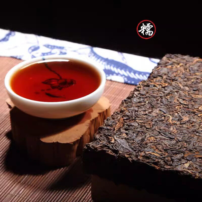 Ten Years Old Pu-erh Class Puerh Tea Cooked Pu'er Tea Shu Puer Brick 200g