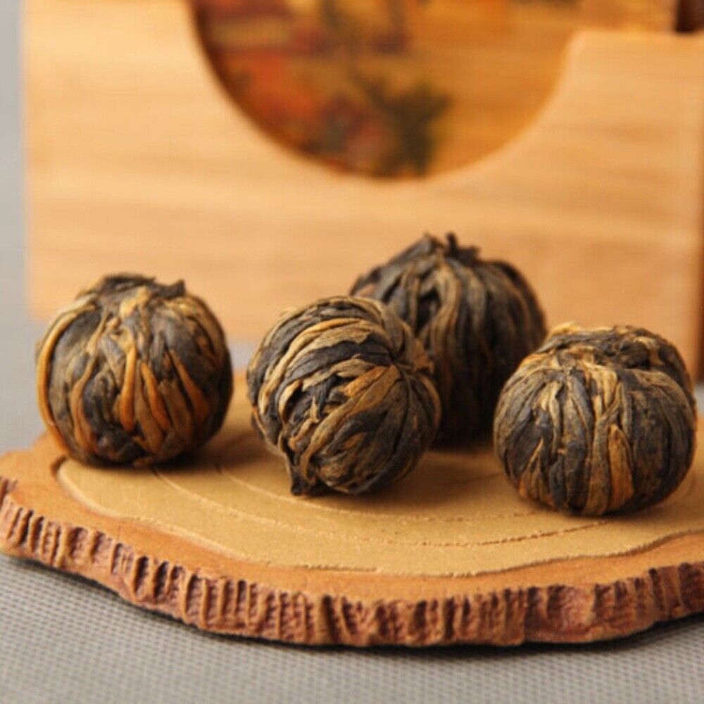 Dragon Pearl Dian Hong Black Tea Yunnan Golden China Premium Loose Leaf