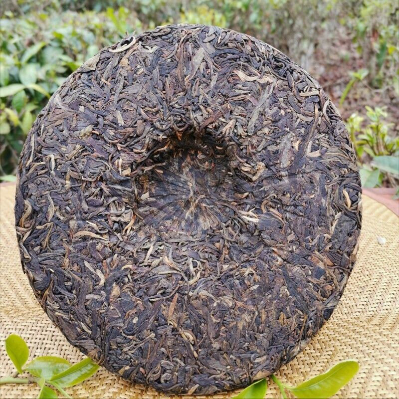 357g/12.59oz Gaoligong Mount Pu'er Tea Green Tea Organic Slimming Aged Tea Cake