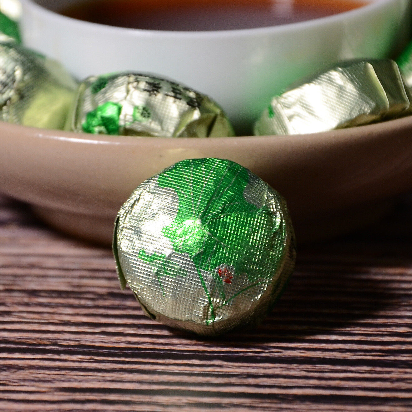 Yunnan lotus leaf mini tuo tea cake gold brick pu-erh tea ripe tea loose 500g