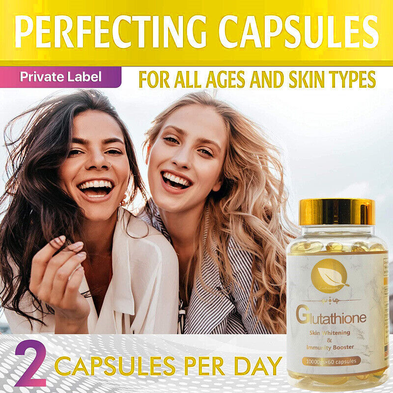 Glutathione Reduced Removespot Capsules Skin Whitening Pills 60 Capsules