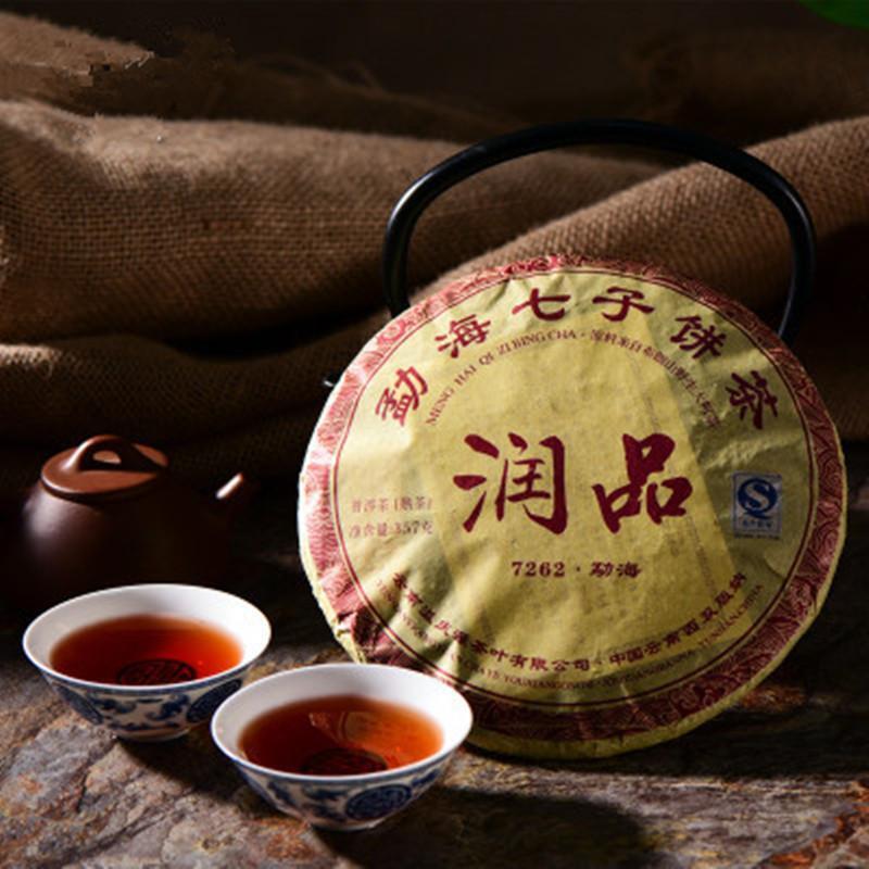 Yunnan RunPin 7262 Seven Son Pu-erh Ripe Tea Healthy Drink Green Food 357g