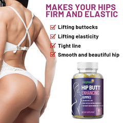 Private Label Hip Butt Enhancing Gummies Rose Hips Fruit 60 Vegan Gummies