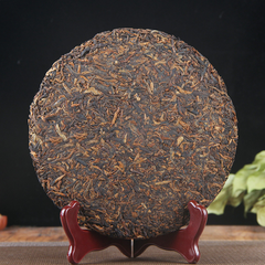 357g Xishuangbanna Spring Tea Yunnan Ripe Puerh Tea  Royal Tribute Gold Cake