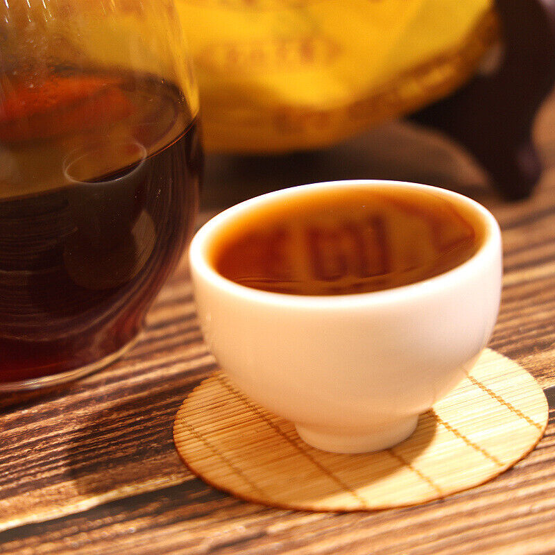 Brown Reserve Pu'er Ripe Tea Pu'er Tea Brown Mountain Qizi Tea Cake 357g