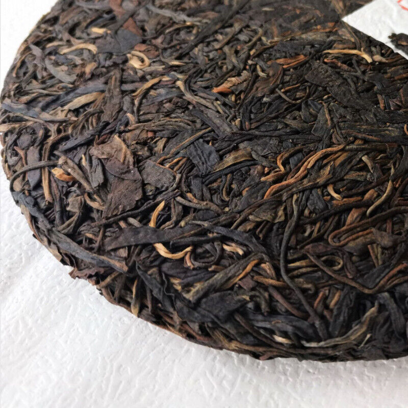 357g/12.59oz Old Pu'er Tea Top-Grade Yi Wu Cha Tea Organic  Aged Pu'er Tea