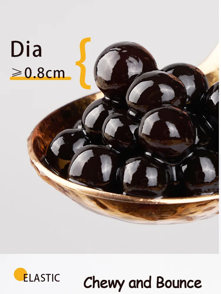 900g Premium Taiwan Bubble Tea Chewy Black Sugar Tapioca Pearls