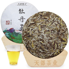 HelloYoung 300g Fuding white tea white peony tea cake Panxi Ming Qian spring tea