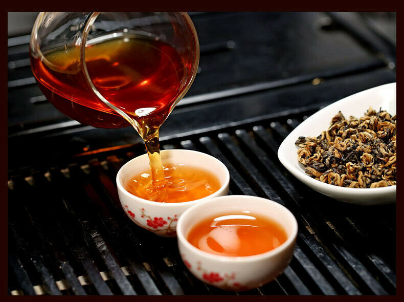 HelloYoung Yunnan Golden Snail Buds "JingLuoYa" Dian Hong Black Tea Chinese Tea Loose Leaf