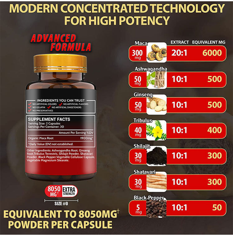 Maca Kidney Power Maca Extra Strength Capsules 60 Capsules