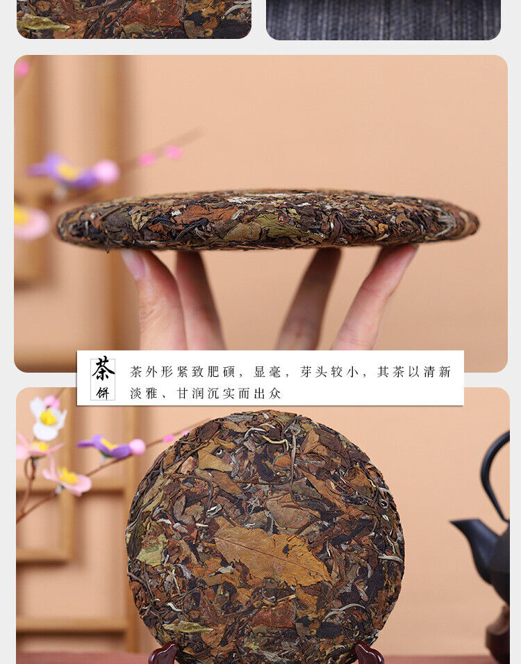 HelloYoung Yunnan High Mountain Old Ancient Tree White Tea Cake 357g Tea Sun White Tea