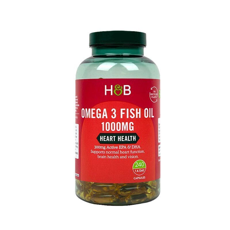 HB Deep Sea Fish Oil Soft Capsule Omega 3 Omega-3DHA 1000mg*240 Capsules/Bottle