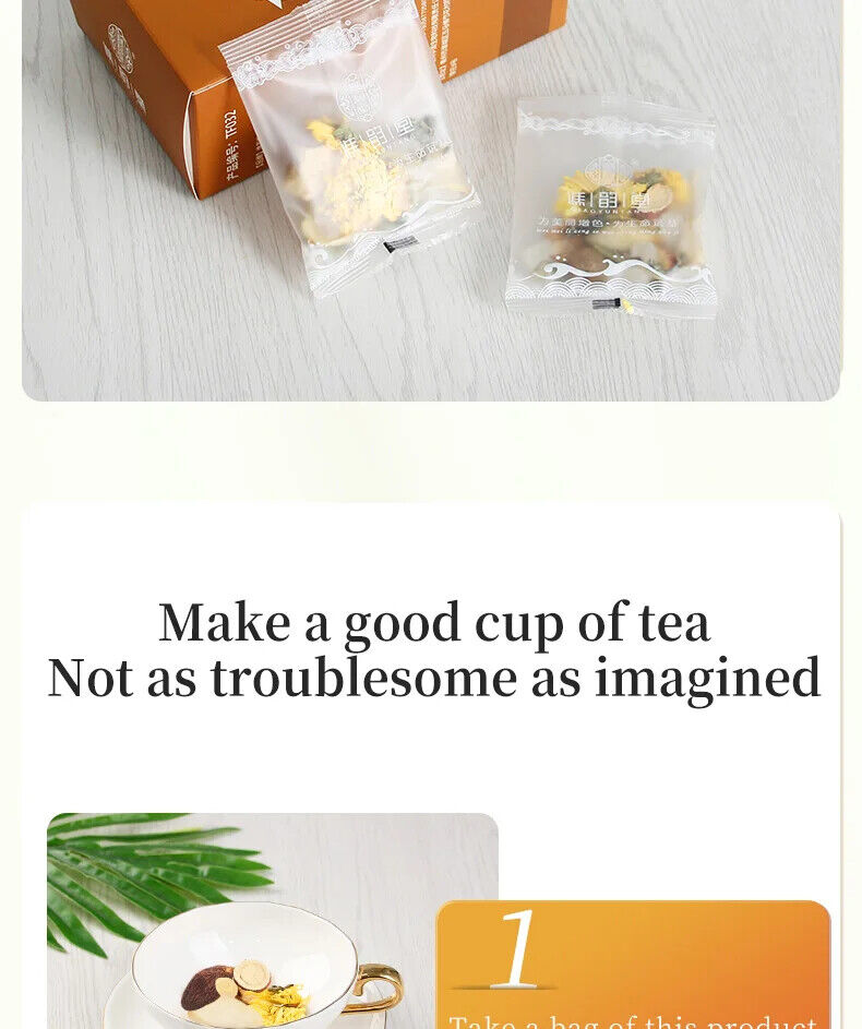 Fat Sea Honeysuckle Chrysanthemum Tea Healthy Herb Tea Bag 100g/3.52oz