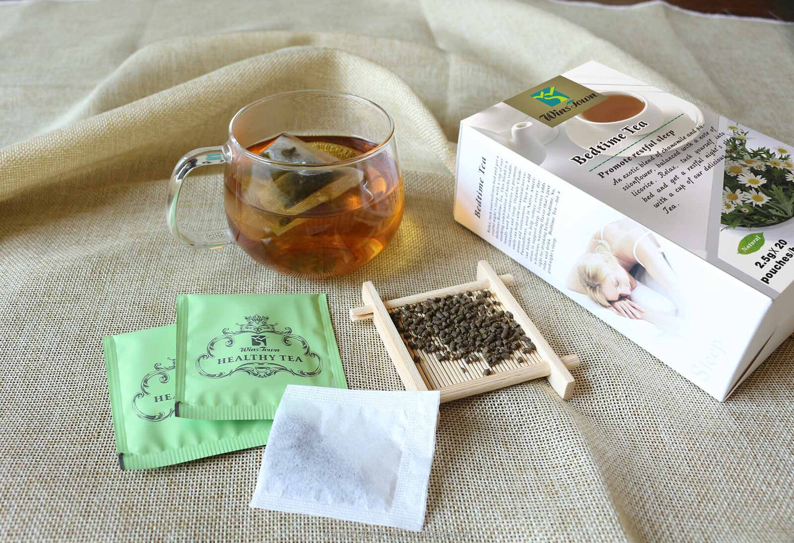 Bedtime Tea Healthy Herbs Organic Natural Herbal Sleep Well Bedtime Tea 2.5g*20