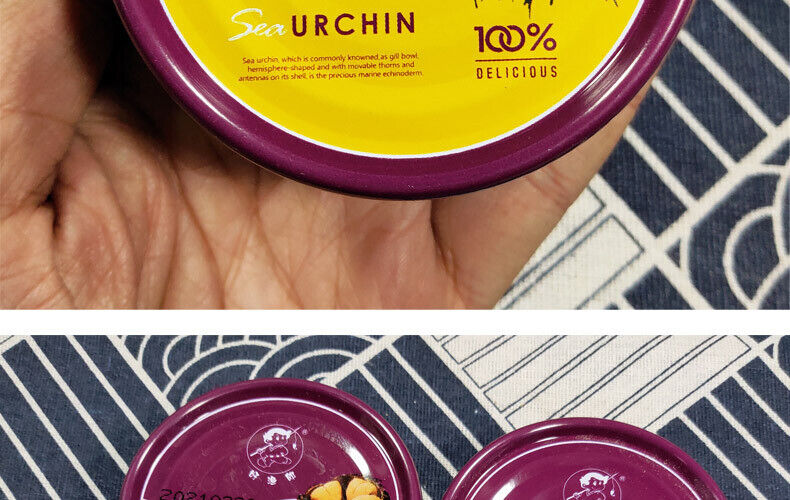 Ready-to-Eat  Sea Urchin canned  Sea urchin yellow delicious sashimi dishes 120g