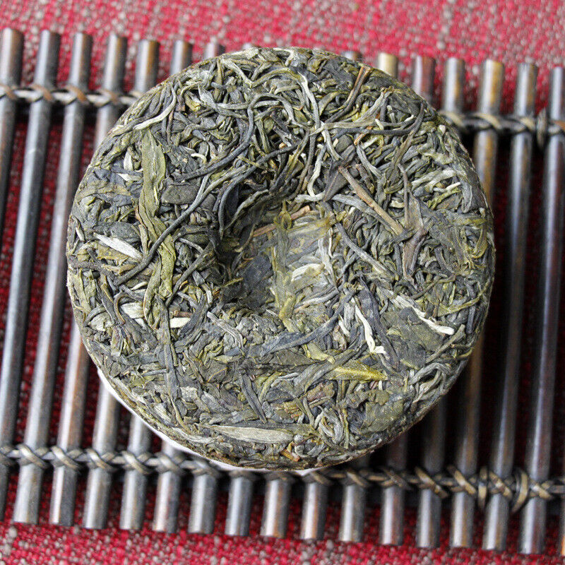 Thé Pu'er du Yunnan 100g Malachite d'islande thé vert à sept graines gâteau