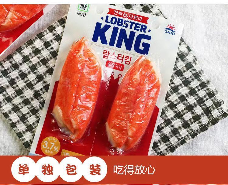 140g Korean Dalin Cod Lobster Imitation Crab Sticks Original Crab Meat Snack