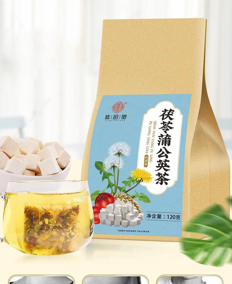 Poria Cocos Taraxacum Tea Healthy Herb Tea Bag 120g