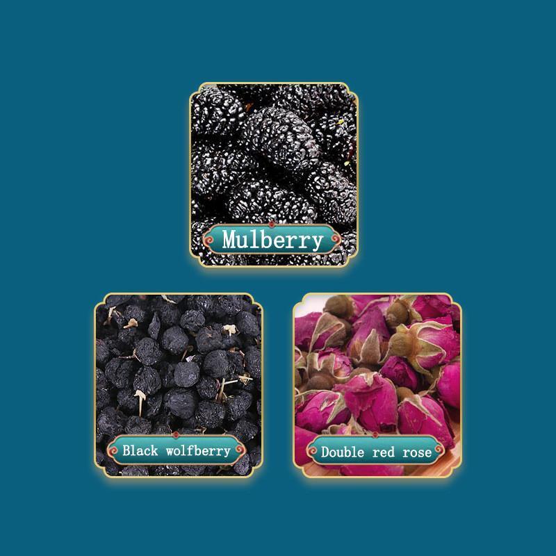 Black Fruit Wolfberry Mulberry Rose Tea Woman Tea