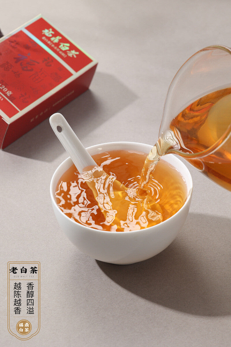 100g Fuding White Tea 2018 Shou Mei Old White Tea Date 5 Boxes of Small Squares