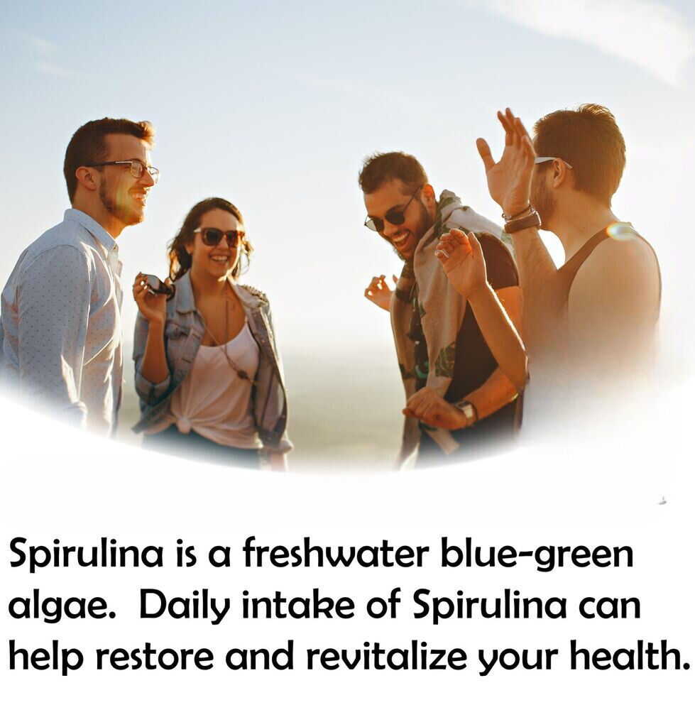 Spirulina Powder Organic 100% Pure Non-Gmo Non-Irradiated 1.1 lb - 17.6 ounce