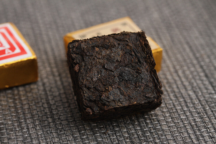 Menghai Puerh Ripe Tea Small Square Brick,Catalpa Puerh Tuo Tea 500g