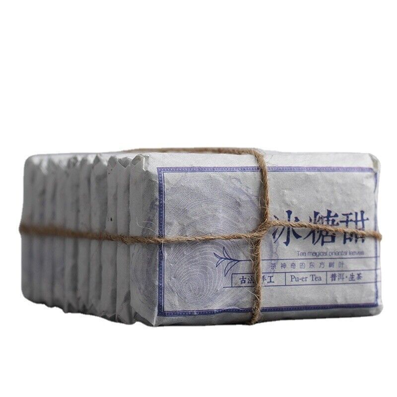 Yunnan Puerh Tea Iced Sugar Sweet Large Old Tree Puerh Raw Brick Spring Tea 45g