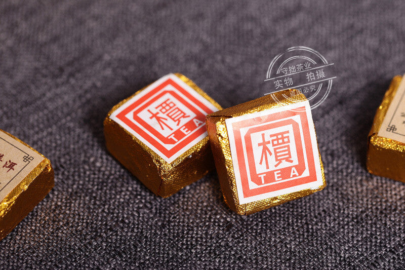 Yunnan Puerh Tea 500g 2003 Small Golden Brick Mini Tuo 檟 Square Brick