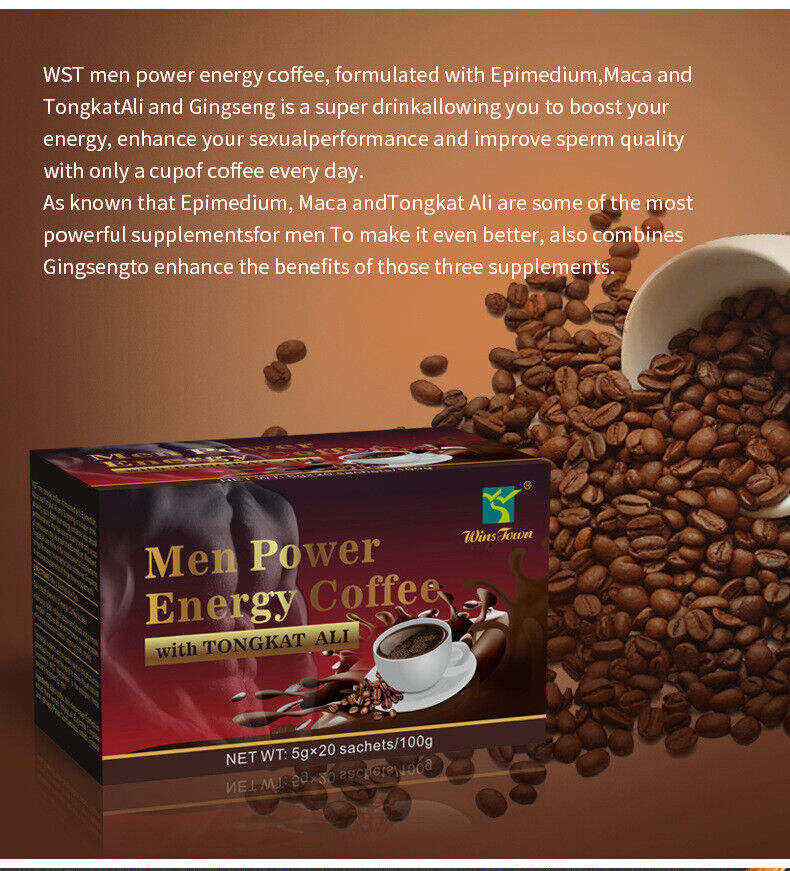 100g Energy Coffee – Boosting Blend for Vitality & Stamina Winstown Men's Power