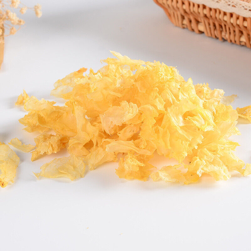 HelloYoung Crushed Sue Bai Mu Er Snow Fungus Gutian Serpihan Kulat Putih White Fungus 250g