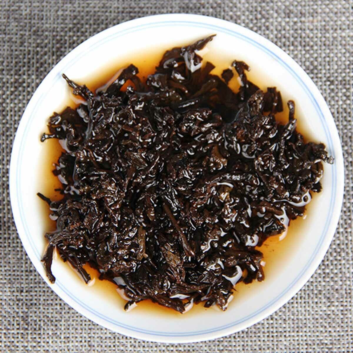 357g Laobanzhang Reife Puerh Tee Ökologische Alte Goldene Knospe Schwarzer Tee