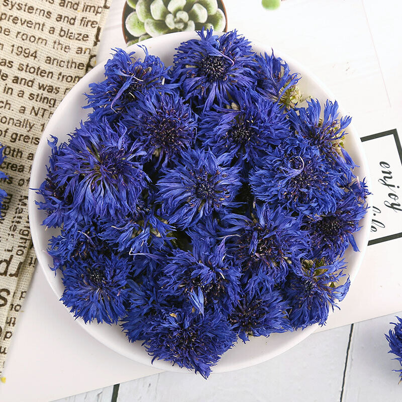 Blue Hibiscus Dried Flowers Cornflower Dried Petals Sapphire Bulk 500g