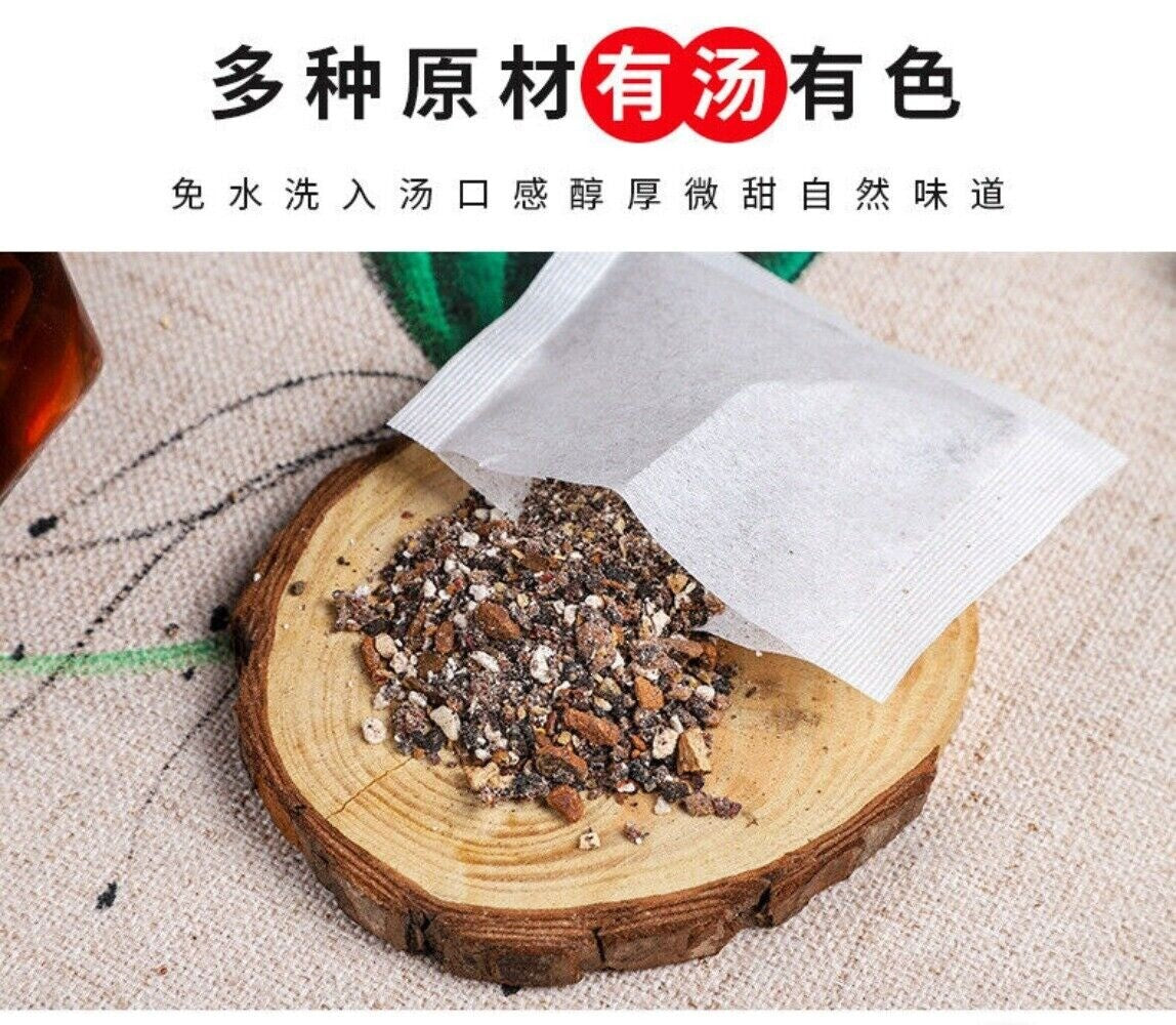 Ginseng Five Treasures Tea Goji Mulberry He Shou Wu Mens Herbal Energy Blend