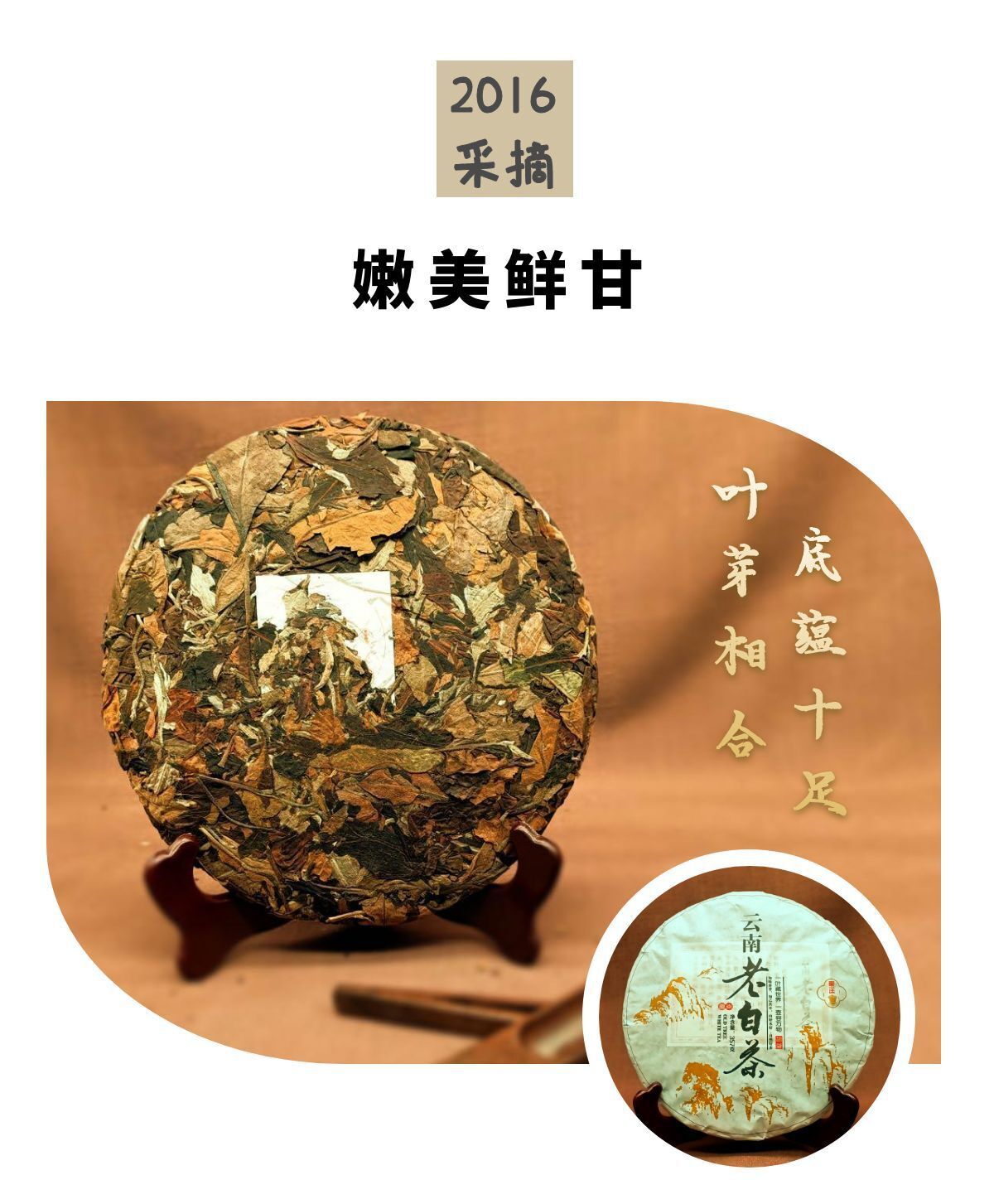 HelloYoung 357g Yunnan Old White Tea Wild Ancient Tea Yunnan Old White Tea Pu'er Raw Tea