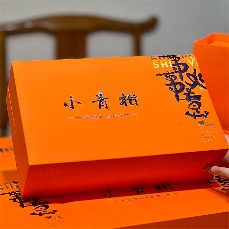 Xinhui Raw Sun-dried Xiaoqingkang Chen Pi Palace Golden Bud Puerh Ripe Tea 500g