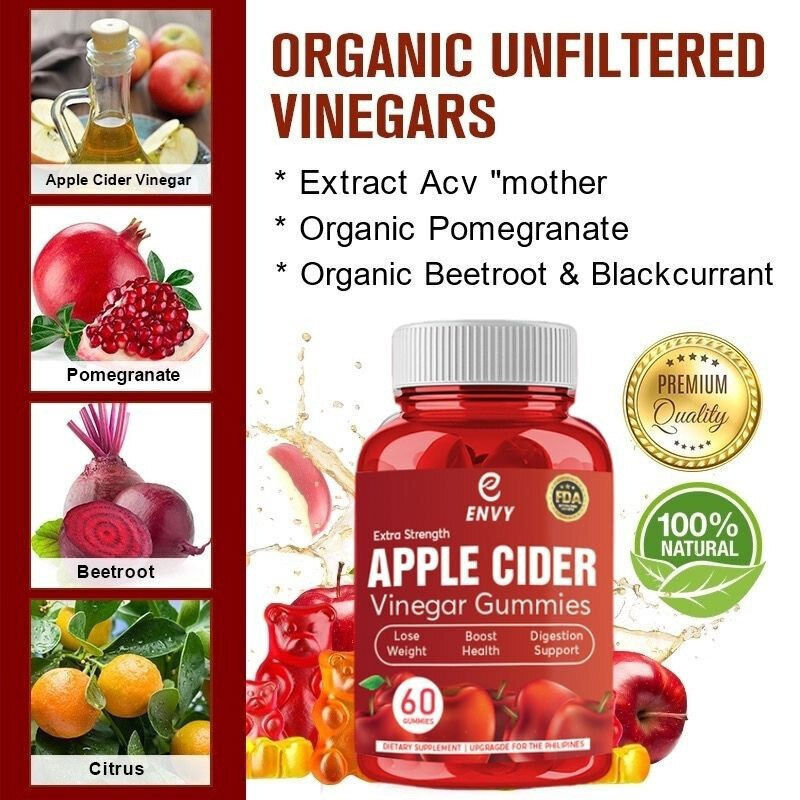 Apple Cider Vinegar Gummies Apple Cider Vinegar Gummies 60 Capsules