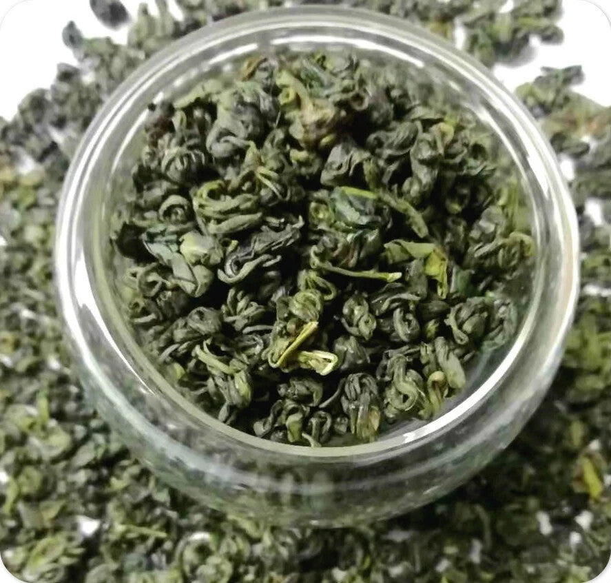 Low price loose green tea Chinese healthy Organic green gem factory low price