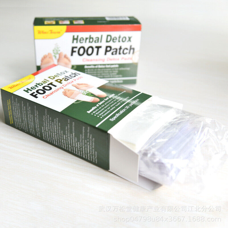 Detox Slimming Wormwood Bamboo Charcoal Foot Patch Herbal Detox Foot Patch 30pad