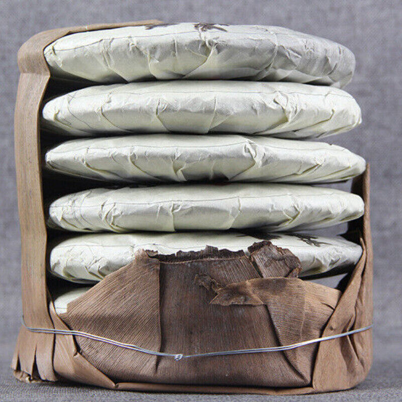 357g Lincang Iceland Gold Leaf Tea Seven Seed Cake Tea Old Tree Puerh Tea