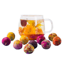 New Beautiful Colorful Detox Herbal Blooming Flower Tea Ball 20pcs