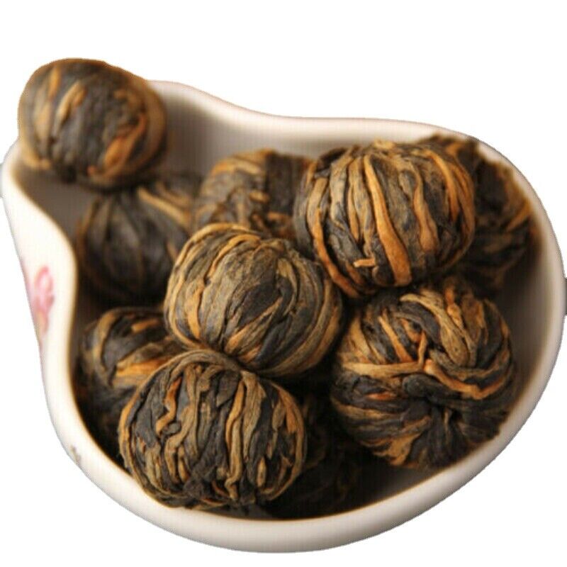 HelloYoung 100g/250g/500g China Yunnan Dianhong Dragon Pearl Dian Hong Black Tea Gold Pearl