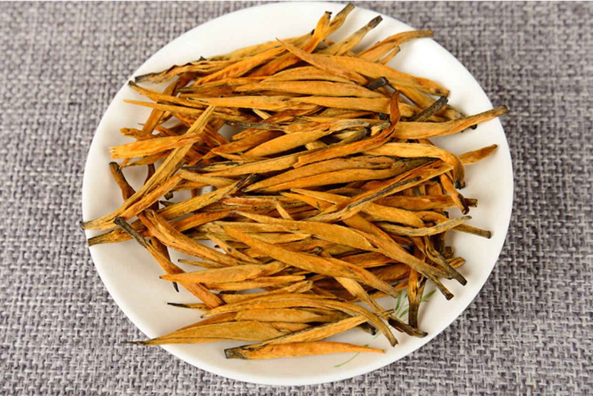 Fengqing – thé noir avec aiguille dorée, bourgeon entier, bande droite, 500G