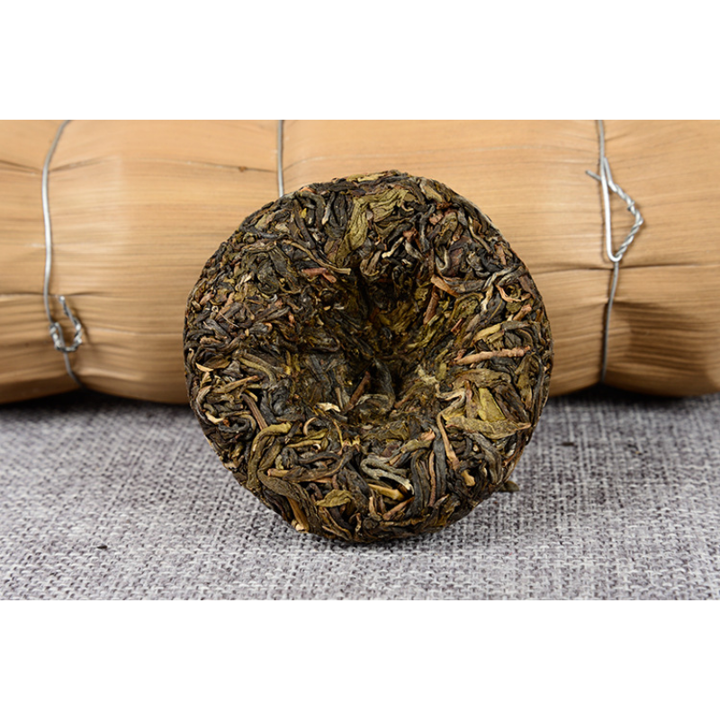 Yunnan Pu'er Tea Bamboo Shoot Shell Pu'er Tea Tuo Organic Green Tea  100*5pcs