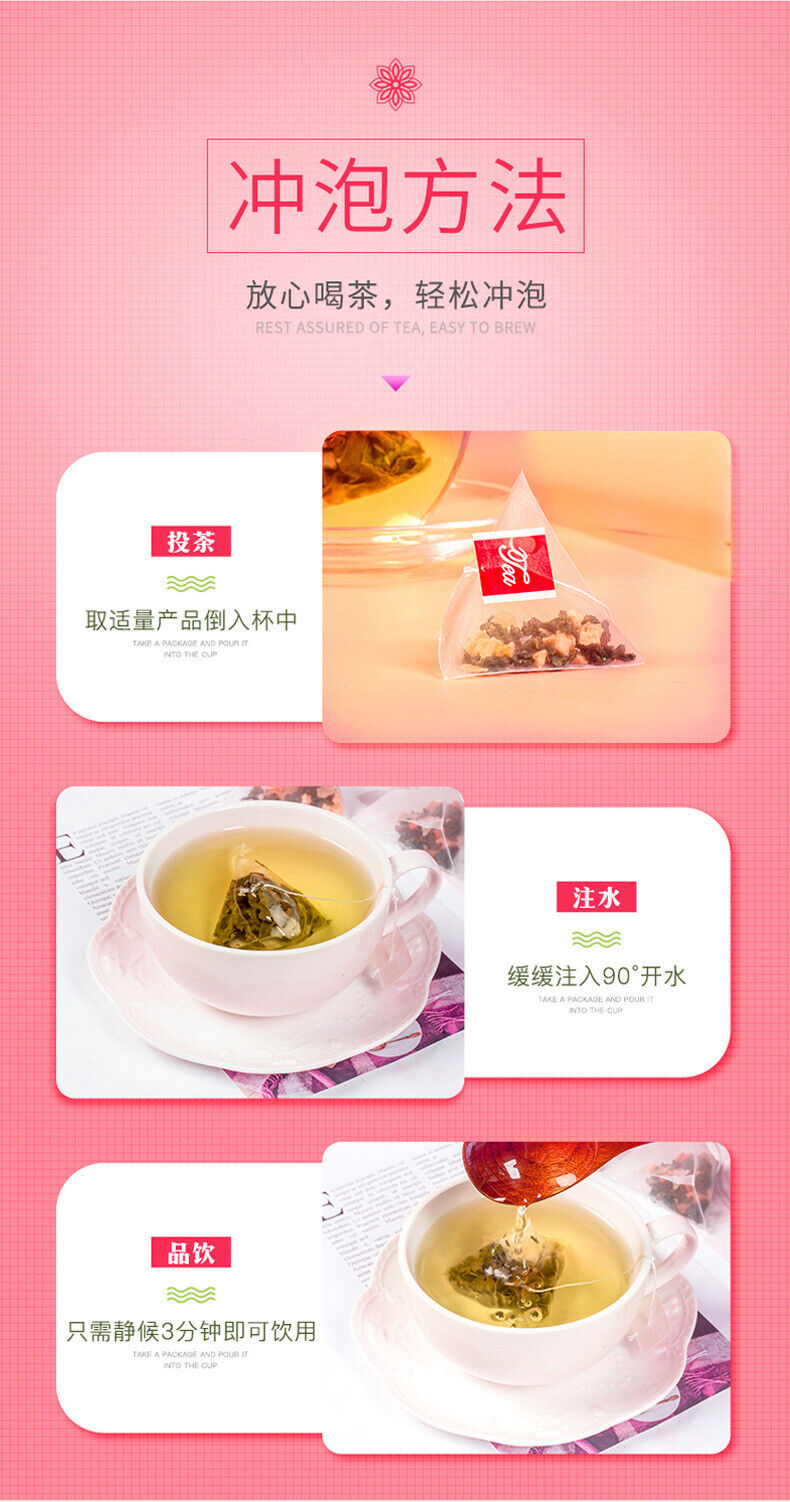 Peach Oolong Tea Freeze-Dried Premium Oolong Tea Pyramid Bags Herbal Tea