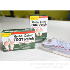 Detox Slimming Wormwood Bamboo Charcoal Foot Patch Herbal Detox Foot Patch 30pad